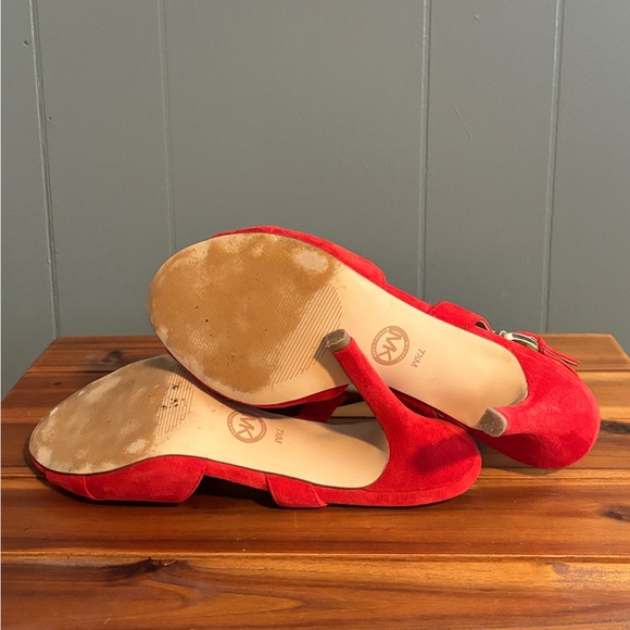 Michael Kors - Red Open Toe Heels - 7.5 - Picture 8 of 10